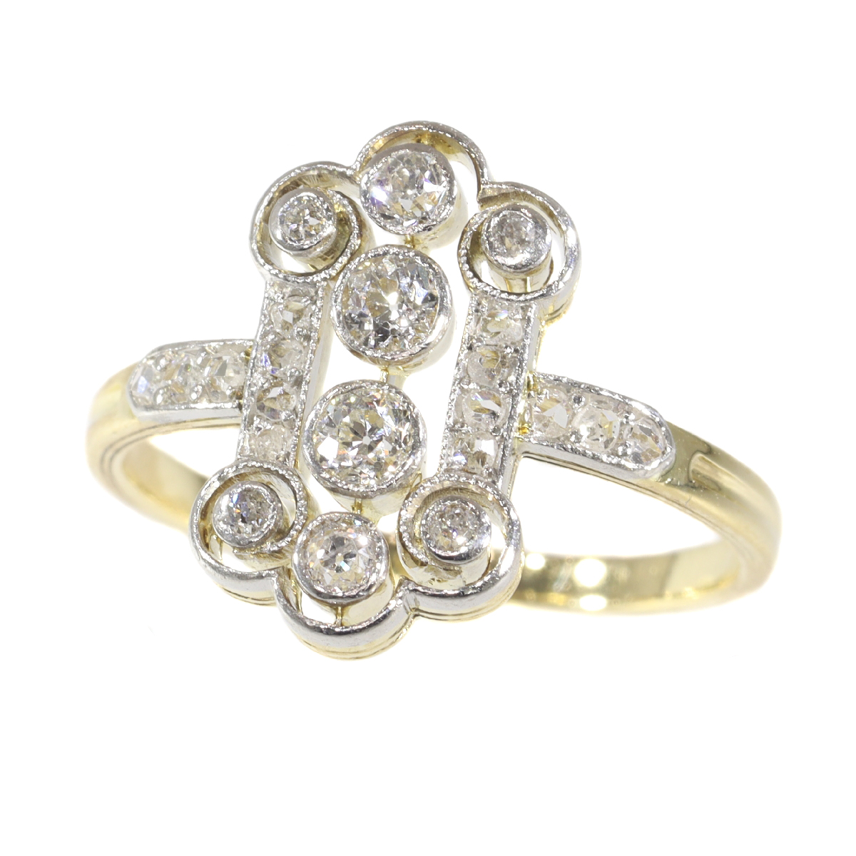 Vintage diamond Art Deco engagement ring